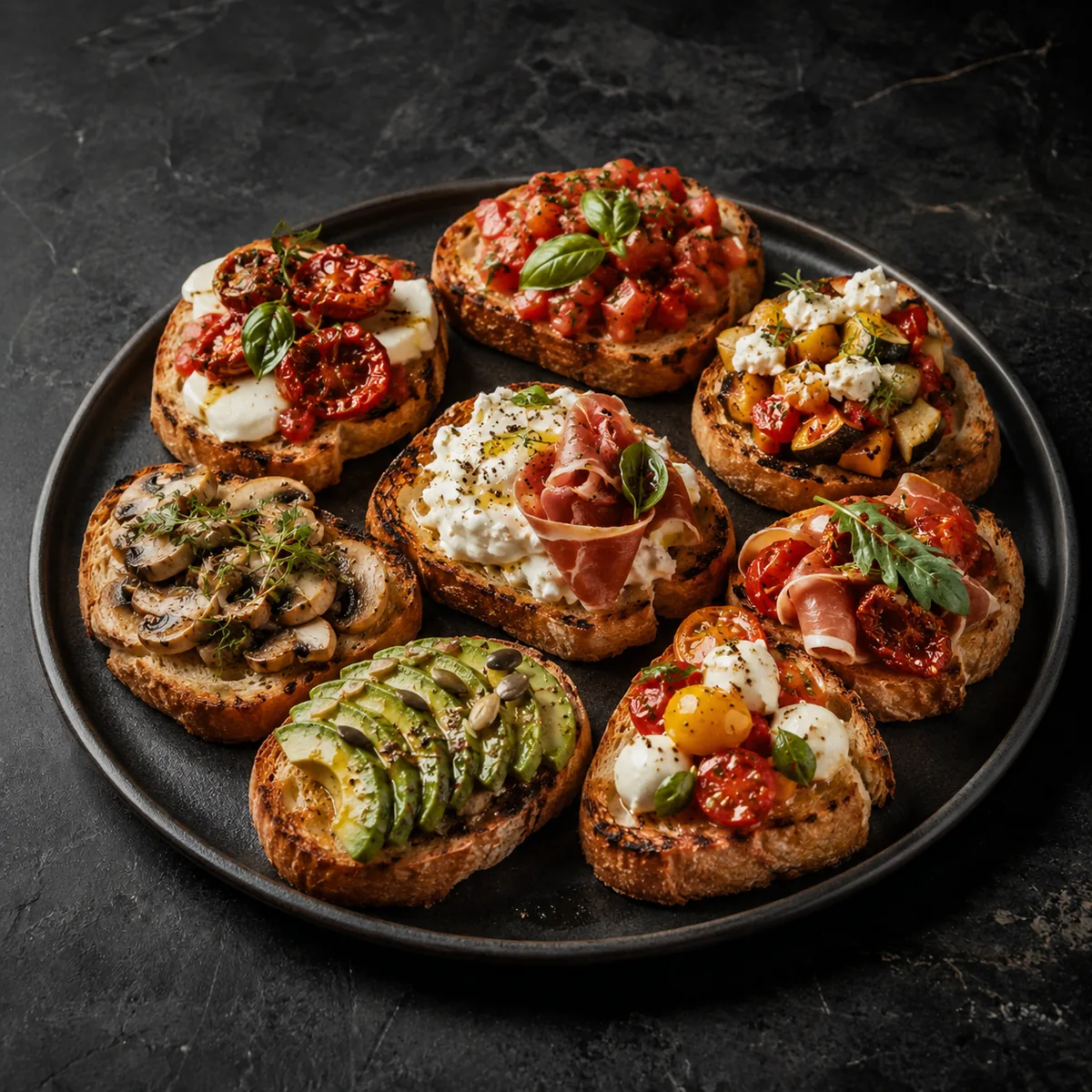 Bruschette Colorate